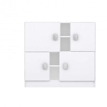 Imagem de Cômoda de Bebê 4 Portas Móveis Percasa Branco
