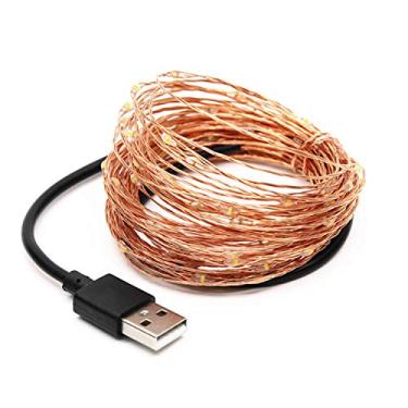 Imagem de String Light Fio de Cobre USB 5V Fonte Alimentação Luzes Fadas Flexíveis Premium Baixo Consumo Energia Lâmpada Decoração para Festas