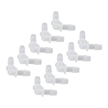 Imagem de Acouto Conectores de Junta de Mangueira de Cotovelo de 90 Graus, Acessórios de Plástico para Bomba e Tubos de Silicone, e Confiáveis ​​para Diversas Aplicações Com 10 Peças (9,5 mm)