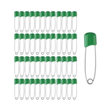 Imagem de Pinos De Segurança Para Bebês 50 Peças 4 5.5cm Cabeça Plástica Fivelas
