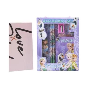 Imagem de Conjunto De Material Escolar Frozen Mickey Stitch 6PCS Lápis Caneta Ap