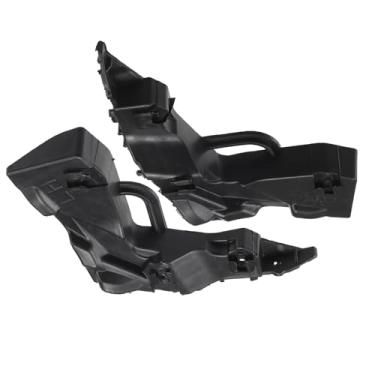 Imagem de Boxonly Suporte de para-choque dianteiro par esquerdo e direito compatível com Hyundai Elantra 2017-2018 OE 86513F2000 86514F2000 suporte retentor de plástico ABS preto