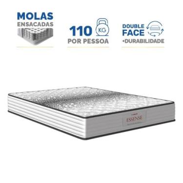 Imagem de Colchão de Molas Ensacadas Double Face Essence Probel Casal 138cm, Cin