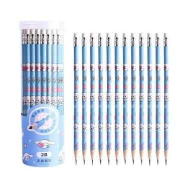 Imagem de 30 Lápis Sanrio 2B Com Borracha E Apontador Para Estudantes, Material 