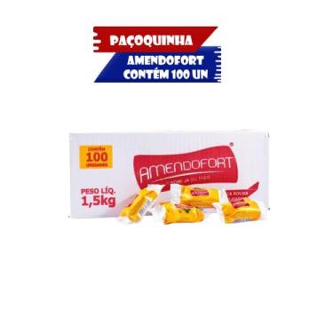 Imagem de Paçoca Rolha Embrulhada Pacoquita C/100un - Amendofort