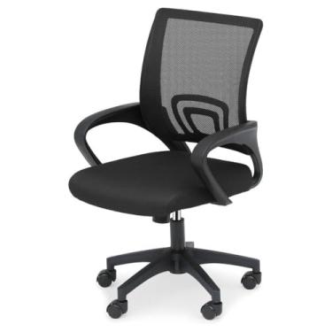 Imagem de Cadeira de Escritório Diretor Ergonômica Confortável Executiva com Braço e Apoio para Lombar Preta