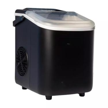 Imagem de Máquina de Gelo Portátil 12kg/dia 100W Bivolt (127V/220V) – Compacta, Rápida e Eficiente para Produção de Gelo em Casa ou Viagens(127V,Preto)