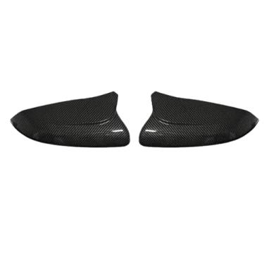 Imagem de Capa Para Espelho Lateral De Carro, Estilo Esportivo, Buzina, Fibra De Carbono, Capa Preta, Compatível Com Honda Civic 10th 2016-2020(Carbon fiber pattern)