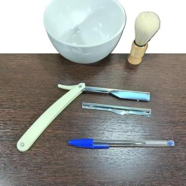 Imagem de Kit Barbear TRADIC Bojo,navelhete,pincel Madeira 9,5x3,5cm