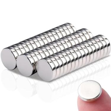 Imagem de 50 peças de ímãs pequenos, mini ímãs, ímãs de geladeira, redondos para geladeira, cilindro, geladeira, escritório, quadro branco, mini mini miniatura durável para artesanato