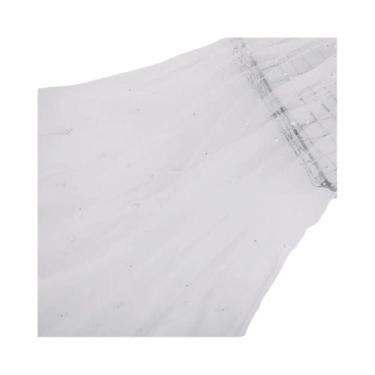 Imagem de Caminho De Mesa De Tule Pérola 75x200CM, Toalha De Mesa De Renda Chiff