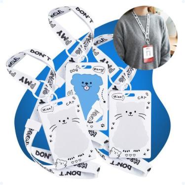 Imagem de Kit 3 Porta Bilhete Único Passe Ônibus Crachá Transparente - Hxt