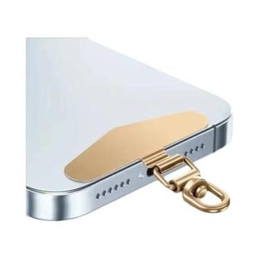 Imagem de Conector De Segurança Para Celulares Com Patch Metálico Rotativo 360 g