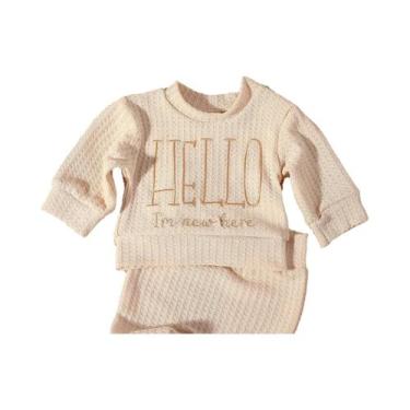 Imagem de Macacão Bordado Para Bebê Recém-Nascido Com Chapéu De Laço, Acessórios