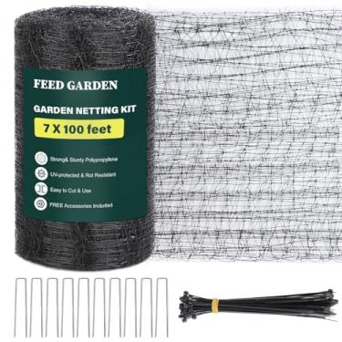 Imagem de FEED GARDEN Rede de cervos para cervos, 18 x 60 metros para proteção de jardim, proteção reutilizável para plantas, árvores frutíferas, vegetais contra pássaros e outros animais