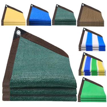 Imagem de Pano de proteção solar premium 90% - Rede de sombreamento durável para pátio, pérgola, varanda, galinheiro, canil - ilhós reforçados, verde escuro, opções de tamanho de 4,6 x 4,6 m disponíveis