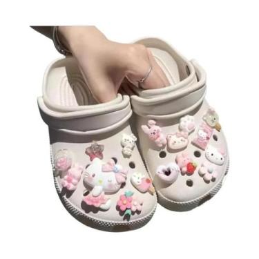 Imagem de Pingentes De Sapato Hello Kitty Kuromi Cinnamoroll Para Sandálias, Chi