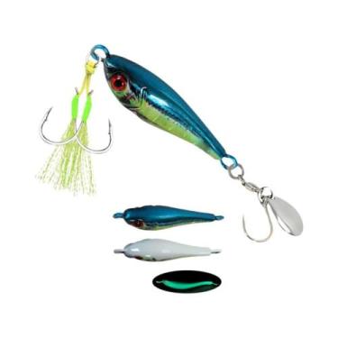 Imagem de Isca De Metal De Afundamento Rápido 40g 60g 80g Para Pesca De Atum Com