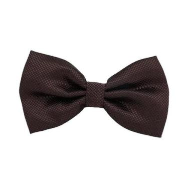 Imagem de Gravata Borboleta Masculina Sólida Clássica Xadrez Da Moda Para Casame