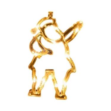 Imagem de Lâmpada LED De Natal Com Ventosa, Alimentada Por Pilhas, Sino, Boneco 