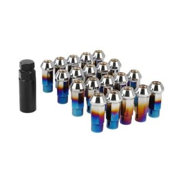 Imagem de Porcas De Roda Coloridas De Ferro M12x1.5 M12x1.25, 20 Peças Para Modi