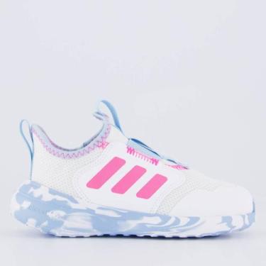 Imagem de Tênis Adidas Tensaur Comfort AC Infantil Branco e Rosa, 23
