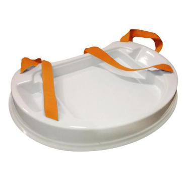 Imagem de Bandeja Degustação Média Alça Na Cor Laranja - Balcão E Bandeja