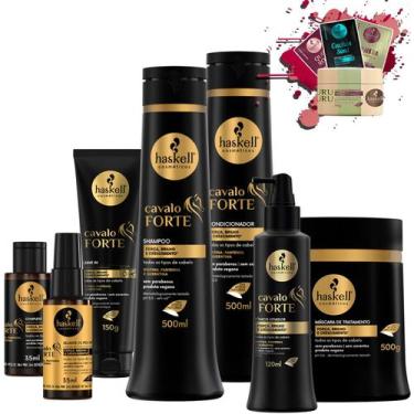 Imagem de Kit Haskell Cavalo Forte Completo Sh Cond Másc 500gr