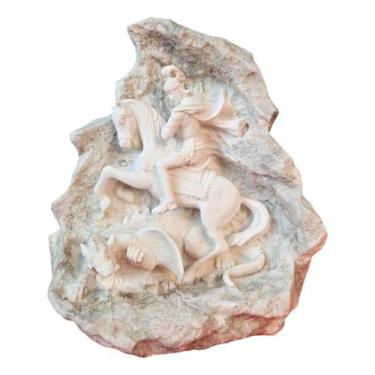 Imagem de Escultura Colecionável Decorativa São Jorge Em Resina - Tenda Medieval