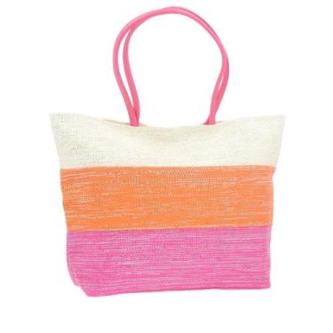 Imagem de Bolsa de Praia Feminina Colorida - BAUARTE, Pink