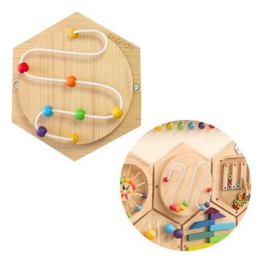 Imagem de Painel Sensorial Colmeia Montanha Russa Aramado Brinquedos Educativos 