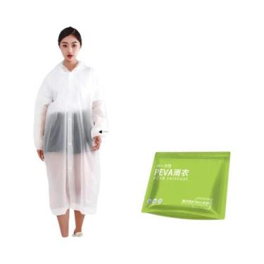 Imagem de Capa De Chuva Adulto Portátil Não Descartável Em EVA Espesso De Peça Ú