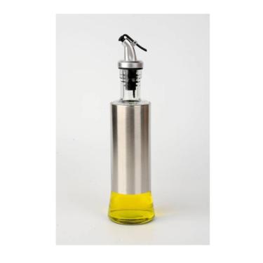 Imagem de Galheteiro Azeite Vinagre 300Ml Vidro Aço Inox Dosador