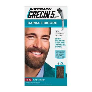 Imagem de Tonalizante Grecin 5 Just For Men Color Gel Barba e Bigode M-90 Castan