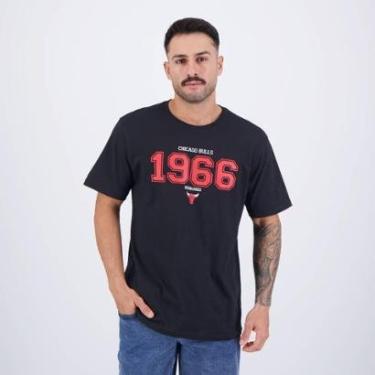 Imagem de Camiseta NBA Founded Chicago Bulls Preta-Masculino