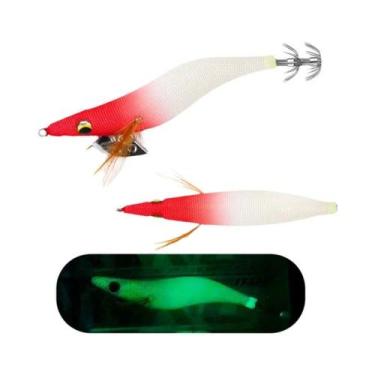 Imagem de Isca Artificial De Lula Com Anzóis Para Pesca Oceânica De Polvo, 13cm 