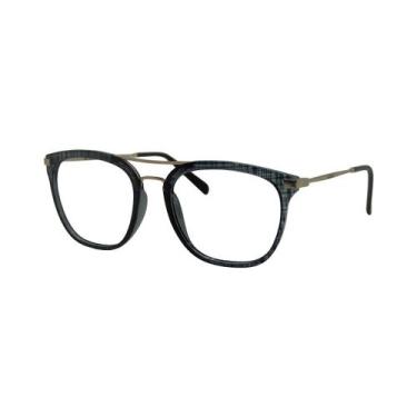 Imagem de Armação Óculos Colcci Mag C6113dg153 Fume Trançado Com Dourado, Cinza