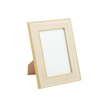 Imagem de Porta-Retrato Lyor Modelo 5650 10x15cm MDF Texturizado Bege para Parede