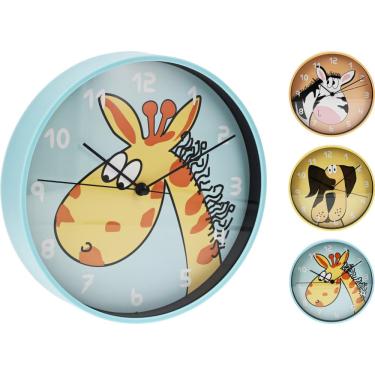 Imagem de Relógio de Parede Infantil Casual Home 3 Desenhos Animais Sortidos 203x40mm