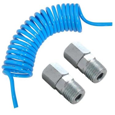 Imagem de 15 metros mangueira espiral pu 8mm com terminal - GV PLASTIC