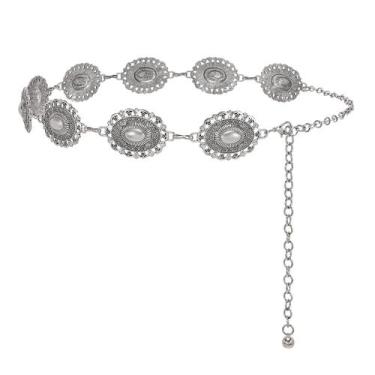 Imagem de Cinto de corrente XZQTIVE feminino Boho para vestidos, jeans, cinto