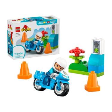 Imagem de LEGO Duplo Motocicleta da Polícia Azul 10471  - 11 Peças