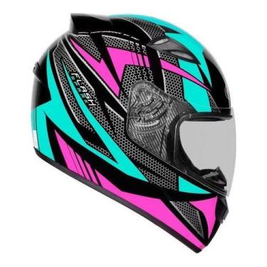 Imagem de Capacete Moto Feminino Ebf New Spark Esportivo C/ Narigueira, Tifany