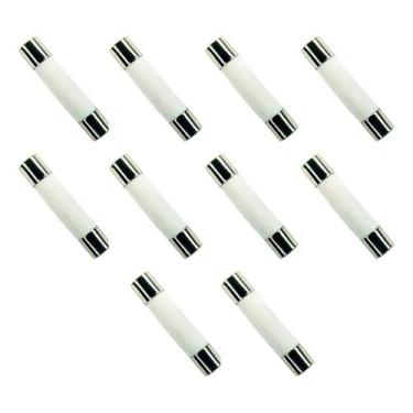 Imagem de Fusível Microondas 10A 6x30mm Cerâmico Kit 25 Peças - TEBERA