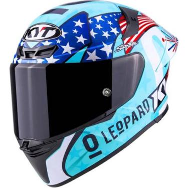 Imagem de Capacete KYT TT Revo Leopard Américas Azul Tamanho:58, 58