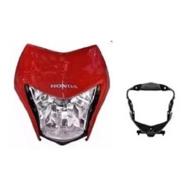 Imagem de Kit Carenagem Farol + Interna + Bloco NXR Bros 150 - Sportive, Vermelh