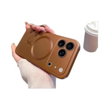 Imagem de Capa De Silicone Macia Com Efeito Metálico Para Apple iPhone 17 16 15 