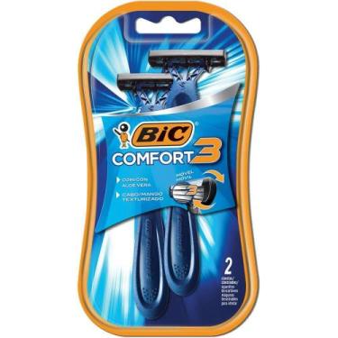 Imagem de Barbeador Descartavel Comfort 3 Normal 12BLX2UN. CT.C/24 - BIC