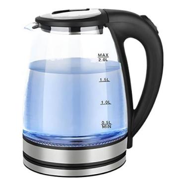 Imagem de Chaleira Elétrica De Vidro Temperado 1000W Desligamento Automático 2 L