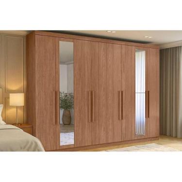 Imagem de Guarda Roupa Casal 8 Portas e 4 Gavetas c/ Espelho Master Vip 8.4 Atac